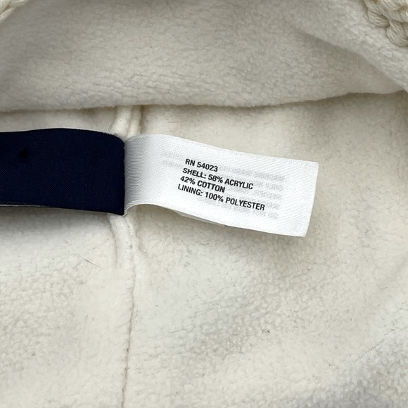 BABY GAP Cable Knit Winter Hat Cream Beige Size M/L - Picture 7 of 8